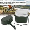 3 in 1 Aluminum Camp Pot, Aluminium Insulated Food Container with Portable Handle Large Capacity Leakproof Lunch Containers for Camping Travel view 3