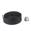 HANABASS Punching Wraping Belt Pu Leather Bike Handlebar Strap Vibration Reduction for Outdoor Cycling Safety view 1