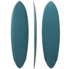 nanazero Wood Skin Surfboard Mid Length MID03 Twin 6'10" Green (Gloss Finish), Durable and Light-Weight Structure view 1