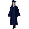 Matte Graduation Cap and Gown 2024 Set Bulk with Bachelor's Degree Tassel Hat & Cape Robe Set for High School & College Navy view 1