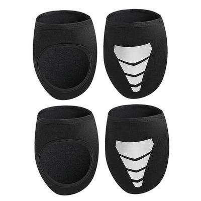 HANABASS 2pairs Reflective Cycling Shoe Covers Warm Windproof Outdoor Overshoes for Men Women Anti-Slip Design for Winter Riding and Night Visibility