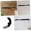 Anneome 4pairs Baseball Bat Wall Mount Softball Bat Rack Hockey Stick Storage Holder view 2