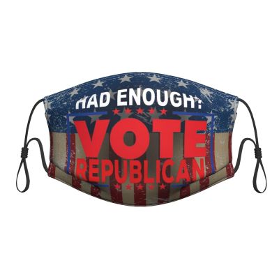 QFZ Had Enough Vote Republican Durable Masks for Work Play