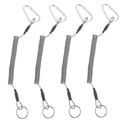 SUPVOX 4pcs Heavy Duty Elastic Tool Lanyard Stretch Lanyard for Fishing and Safety