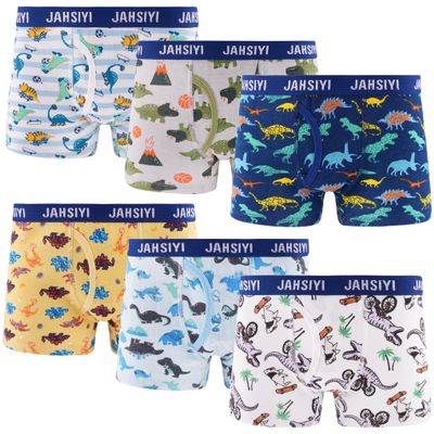 Toddler Underwear Boys Size 4T Trex Boxer Briefs 100% Cotton Trunks Kids Boxers Shorts Underpants Dinosaur Undies Age 4 Years Undergarments XS Panties Clothes