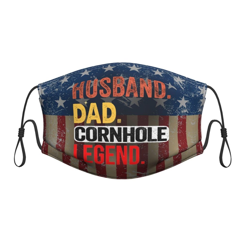 QFZ Husband dad Cornhole Legend Durable Masks for Work Play