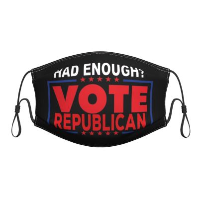 QFZ Had Enough Vote Republican Durable Masks for Work Play