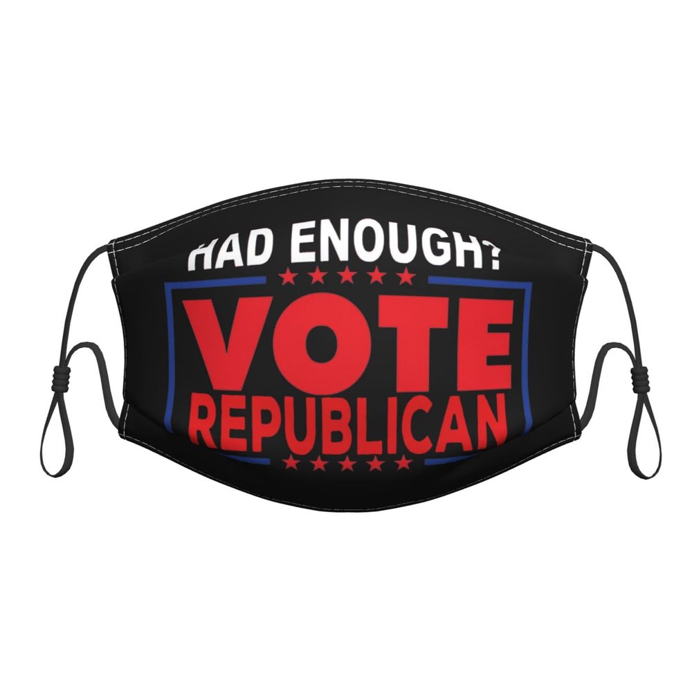 QFZ Had Enough Vote Republican Durable Masks for Work Play