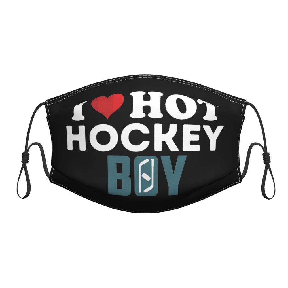 QFZ I Love Hot Hockey Boys Durable Masks for Work Play