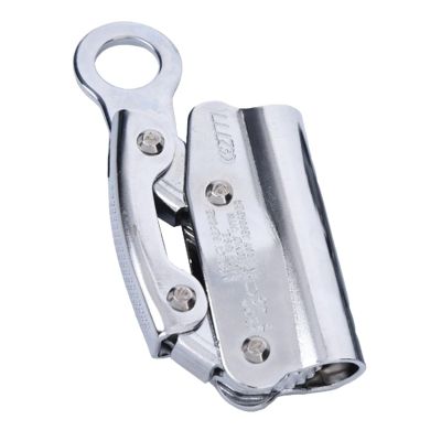 Menolana Alloy Steel Strong Bearing Arrest Rope Grab, Climbing Rope Grab for Work, Rappelling Gear Equipment Mountaineering, Round Hole