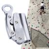 Menolana Alloy Steel Strong Bearing Arrest Rope Grab, Climbing Rope Grab for Work, Rappelling Gear Equipment Mountaineering, Round Hole view 2