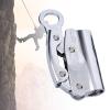 Menolana Alloy Steel Strong Bearing Arrest Rope Grab, Climbing Rope Grab for Work, Rappelling Gear Equipment Mountaineering, Round Hole view 4