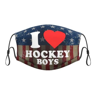 QFZ I Love Hot Hockey Boys Durable Masks for Work Play