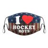 QFZ I Love Hot Hockey Boys Durable Masks for Work Play