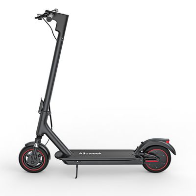 Alloweek Electric Scooter, 10" Solid Tires, 500W Motor, 22Mph, 22/28/52 Miles Long Range, Folding E-Scooter with Dual Suspension and Braking System (A1MAX)