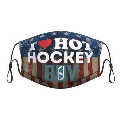 QFZ I Love Hot Hockey Boys Durable Masks for Work Play