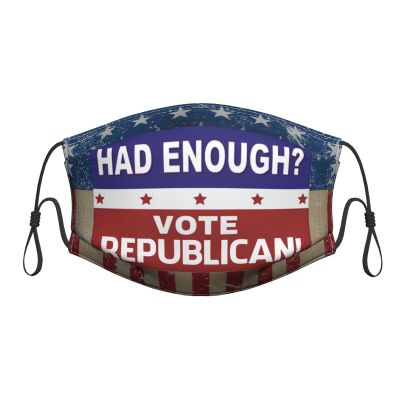QFZ Had Enough Vote Republican Durable Masks for Work Play