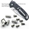 UPFIST 1 Full Set Stainless Steel Screw Fit for Demko AD20.5, Custom Handle Patch Screw Set (Size : Silver) view 2