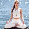 COAI 108 Beads Lotus Necklace for Women, Onyx Green Aventurine Beaded Necklace for Women view 2
