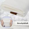 Chalier Infinity Scarf Winter Double-Layer Neck Warmer Knit Fleece Lined Circle Loop Scarves, Black Pure White view 4