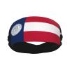 Flag of The State of Georgia (1920-1956) Headbands for Women Men Sports Headband Outdoor Interior Breathable Sports Wicking Hair Ties Leisure Hair Bands view 2