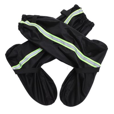 Homoyoyo Men's Waterproof Shoes Cover Black Rain Boot Cover Oxford Cloth High Rain Boot