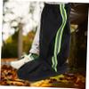 Homoyoyo Men's Waterproof Shoes Cover Black Rain Boot Cover Oxford Cloth High Rain Boot view 2