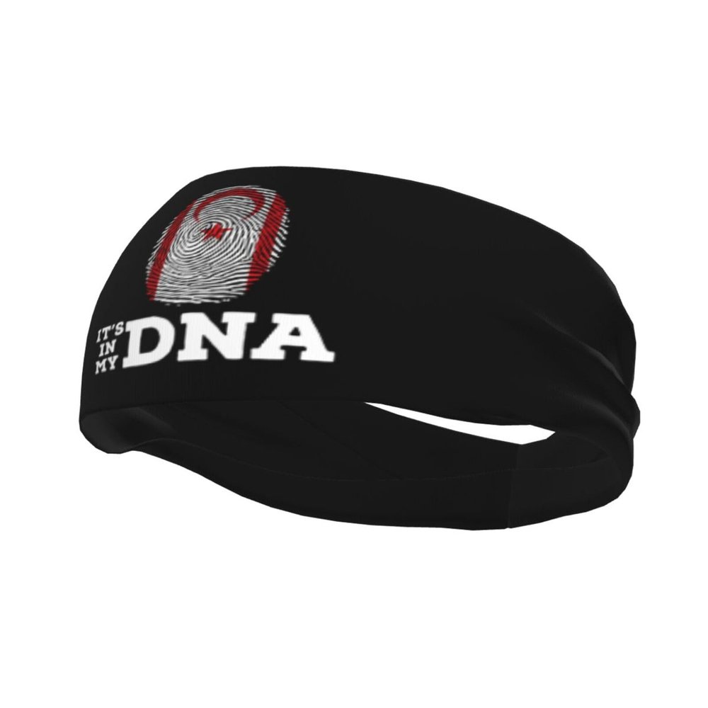 The Turkish Republic Northern Cyprus It's in My DNA Headbands for Women Men Sports Headband Outdoor Interior Breathable Sports Wicking Hair Ties Leisure Hair Bands