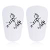 2pcs Mini Soccer Shin Guards, 3.94x2.36in Extra Small Tiny Football Shin Pads with Dynamic Sports Pattern Miniature Shin Guards Youth & Adults Protective Equipment for Boys Girls Kids Women Men view 1
