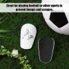 2pcs Mini Soccer Shin Guards, 3.94x2.36in Extra Small Tiny Football Shin Pads with Dynamic Sports Pattern Miniature Shin Guards Youth & Adults Protective Equipment for Boys Girls Kids Women Men view 3