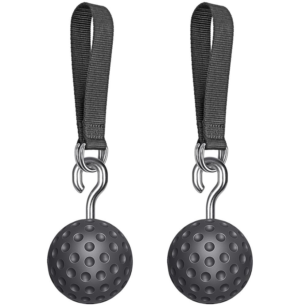 SELEWARE Non-Slip Pull Up Power Balls, Rock Climbing Grips for Strength Training, Forearm and Hand Exerciser for Chin Up Bar, Kettlebell, Barbell, Resistance Band Handles, Home Gym Workout Equipment