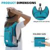 Xgunion Hiking Backpack 10L Small Travel Lightweight Daypack Foldable Hiking Packable Camping Hiking Backpacks for Women Men (Teal Blue) view 2