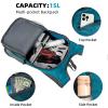 Xgunion Hiking Backpack 10L Small Travel Lightweight Daypack Foldable Hiking Packable Camping Hiking Backpacks for Women Men (Teal Blue) view 3