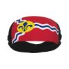Flag of St. Louis, Missouri Headbands for Women Men Sports Headband Outdoor Interior Breathable Sports Wicking Hair Ties Leisure Hair Bands view 2