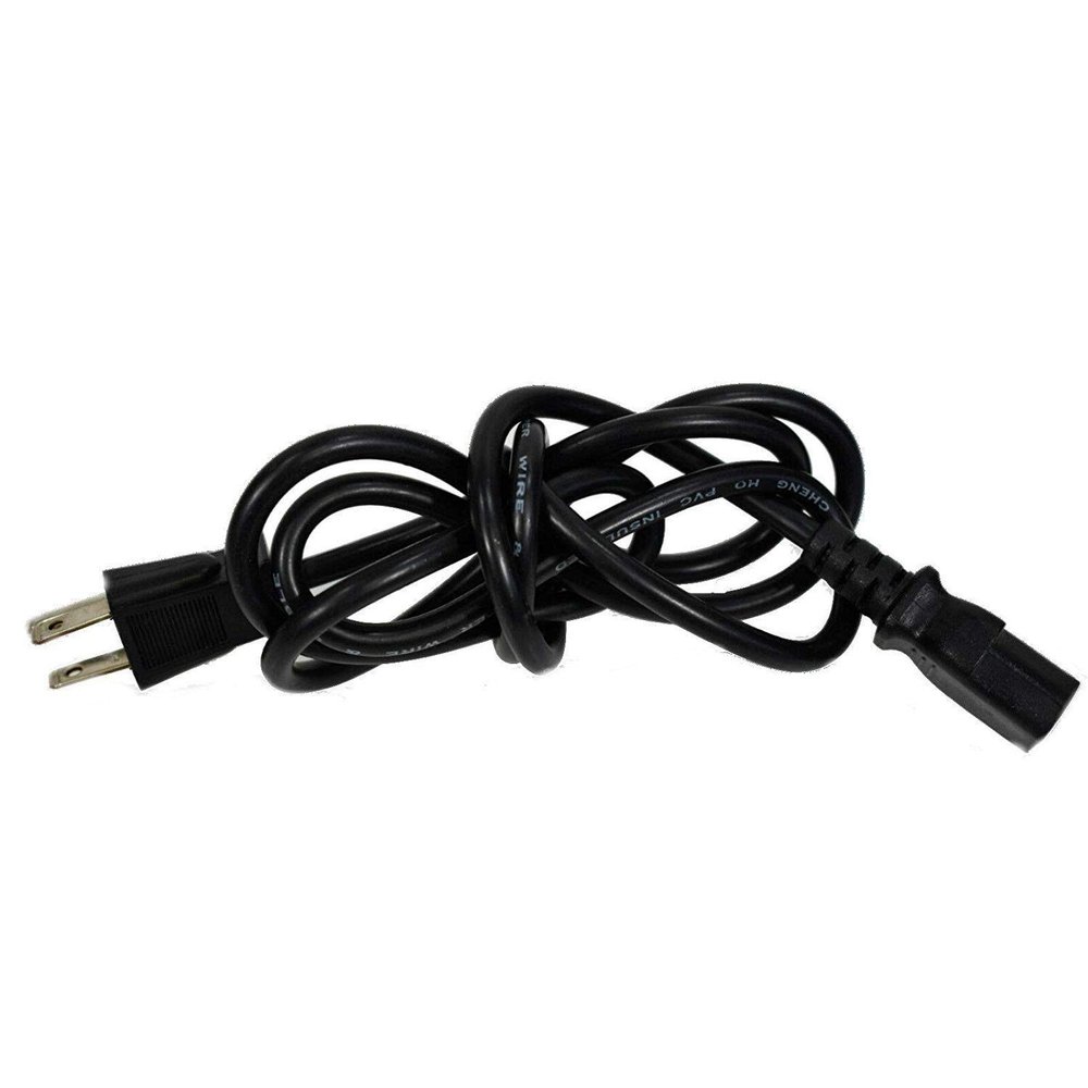 Yustda 2-Prong AC in Power Cord Outlet Socket Cable Plug Replacement for TEROMAS TMS-3015 Tire Inflator Air Compressor Portable Air Pump for Car Tires 12V DC and Other Inflatables at Home 110V 120W