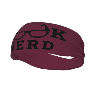 Book Nerd Headbands for Women Men Sports Headband Outdoor Interior Breathable Sports Wicking Hair Ties Leisure Hair Bands