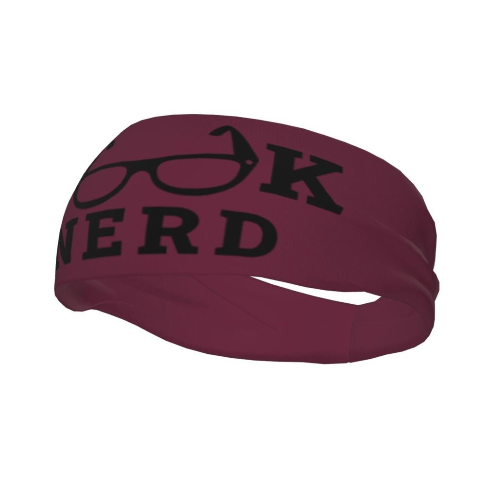 Book Nerd Headbands for Women Men Sports Headband Outdoor Interior Breathable Sports Wicking Hair Ties Leisure Hair Bands