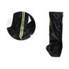 Homoyoyo Oxford Cloth Shoe Covers High-top Boot Protection for Men and Women Reflective Design for Rainy Outdoor Activities Black view 2