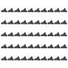 OUKENS 50Pcs Ultralight Guyline Tensioners, Tent Guyline Cord Rope Adjuster, Tent Awning Cord Rope Fasteners for Outdoor Camping Hiking Accessories view 1