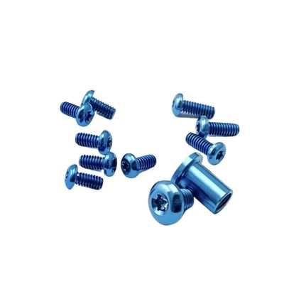 10-Piece Set Titanium Screw Fits for Benchmade North Fork 15031, Custom Handle Patch Screw and Pivot Set (Size : Blue)