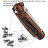 10-Piece Set Titanium Screw Fits for Benchmade North Fork 15031, Custom Handle Patch Screw and Pivot Set (Size : Blue) view 2