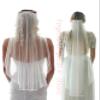ELAWBTY 1 Tier Cathedral Length Bride Wedding Veil Bridal Tulle Veil 300CM (118Inch) White view 2