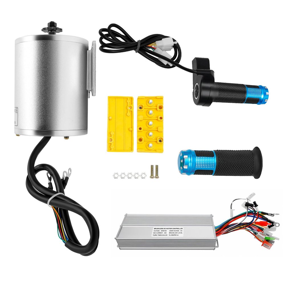 60V 2000W BLDC Motor Kit, Electric Bicycle Motor Controller for Electric Scooter E-Bike ATV Go Kart Tricycle Moped
