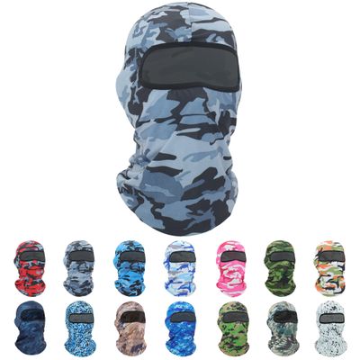 Pukavt 1-4 Pack Balaclava Face Mask, Ski Mask for Men Women, UV Protection Windproof Scarf for Motorcycle Snowboard Cycling,Camouflage Grey