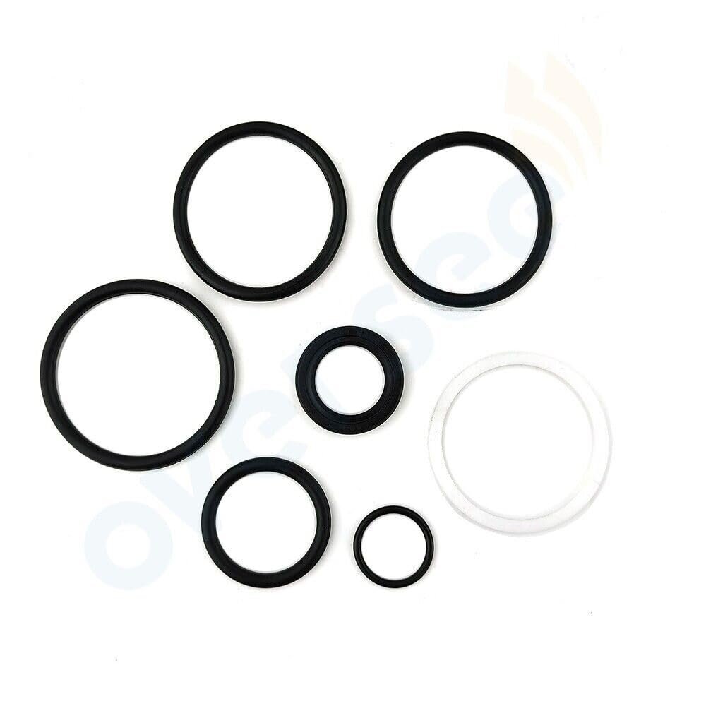 OVERSEE 64E Tilt Piston Sub Seal & O-Ring Repair Kit for Yamaha Outboard Motor 115-225HP