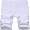 Maiyifu-GJ Men's Summer Casual Denim Shorts Ripped Distressed Knee Length Jean Shorts Fashion Short Jeans with Hole (White 2,42) view 2