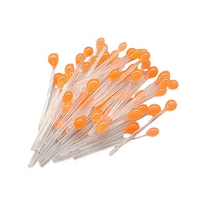 Amagogo 50Pcs Crab and Shrimp Eyes Tying Fly Tying Supplies Portable Lightweight for Freshwater Saltwater Realistic Small Accessories, Orange