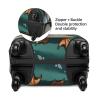 YKEBDFW Travel Luggage Cover Elastic Washable Suitcase Cover Protector Fashion Stretch Cute Penguins Baggage Covers Dustproof Suitcase Sleeve Fits 18-32 Inch Luggage XL, Black, X-Large view 3