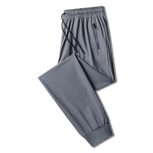 VIED Fast Dry Stretch Pants Light and Thin, Unisex Ultra Stretch Quick Drying Pants (Gray-A,XL)