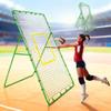 Halloscume Volleyball Rebounder Net Bounce Back Net Baseball Throwing Trainer for Adults Pitching Training Practice Soccer Softball Sport Equipment (Green) view 1
